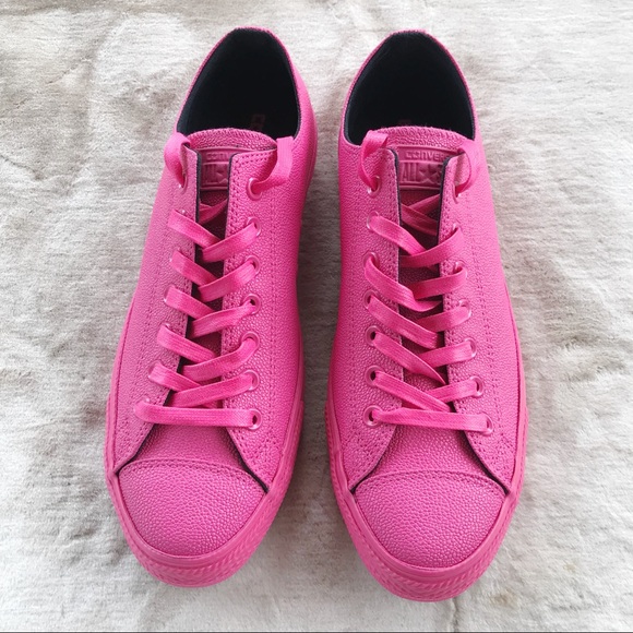 New Converse All Star Pink Low Top Sneakers - Picture 2 of 3